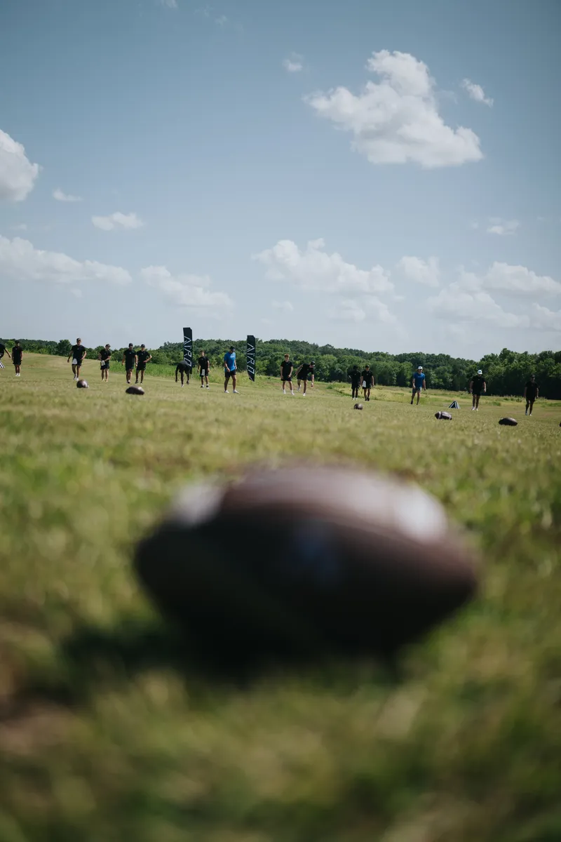 Football on the field